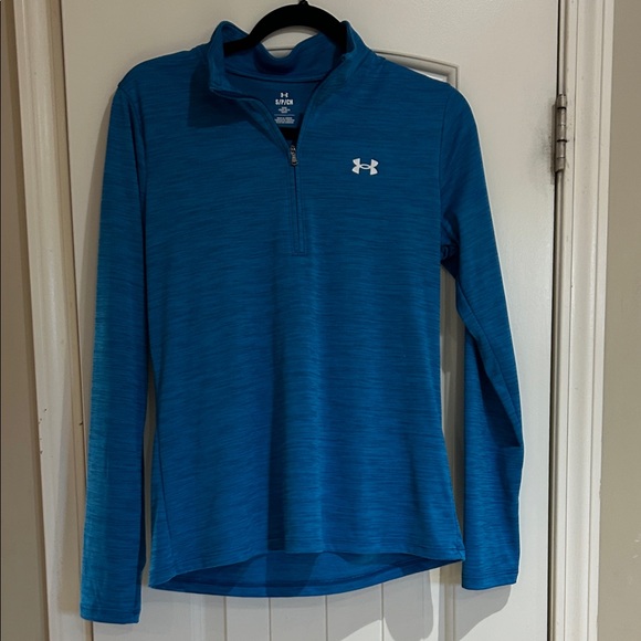 Under Armour Teal Quarter-Zip Top - Picture 1 of 4